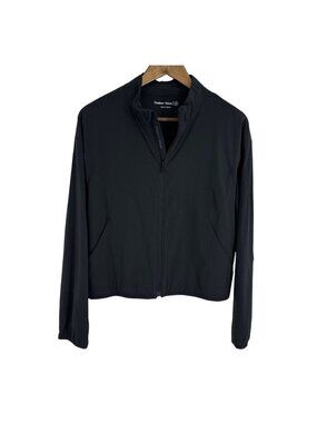 Outdoor Voices Black Ventilated Track Jacket Women's Size M